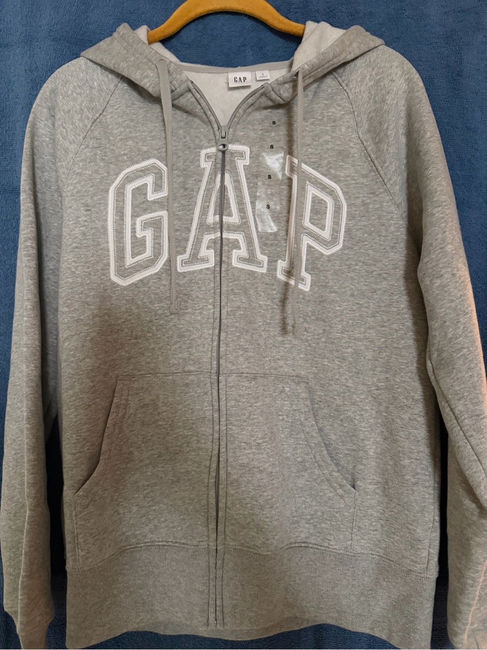 Gap Grey Logo Zip-Up Hoodie